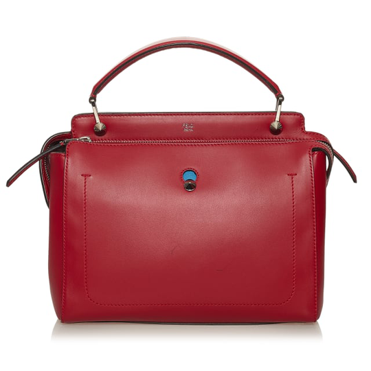 Fendi Dotcom Leather Satchel