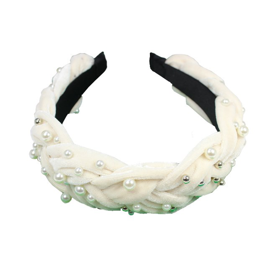 LYKO Diadem Braid Pearl White