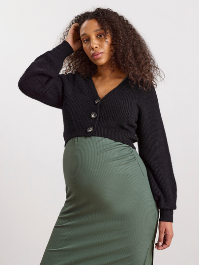 MOM stickad cardigan