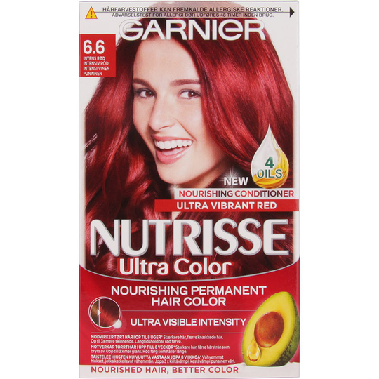 Garnier Nutrisse Ultra Color Intense Red | Intensiv röd hårfärg
