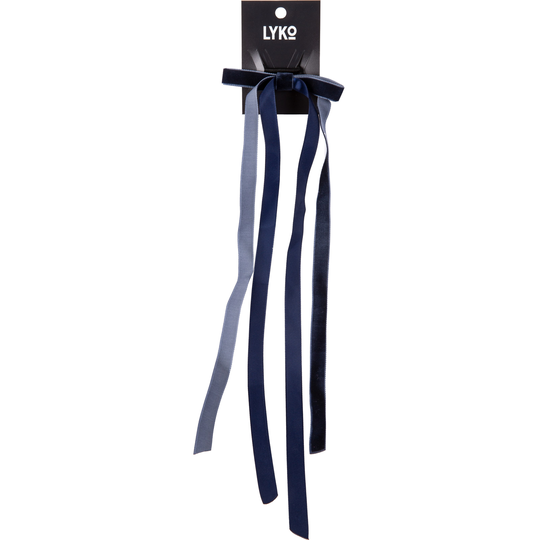 LYKO Hair Tie Rosette Velvet Blue