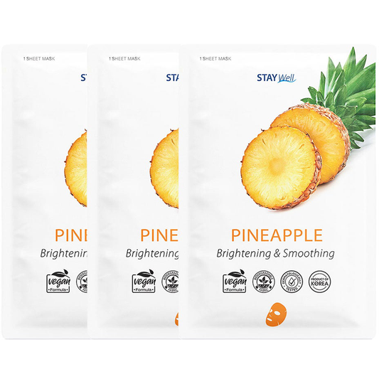 Vegan Sheet Mask Pineapple, Stay Well Hudvård