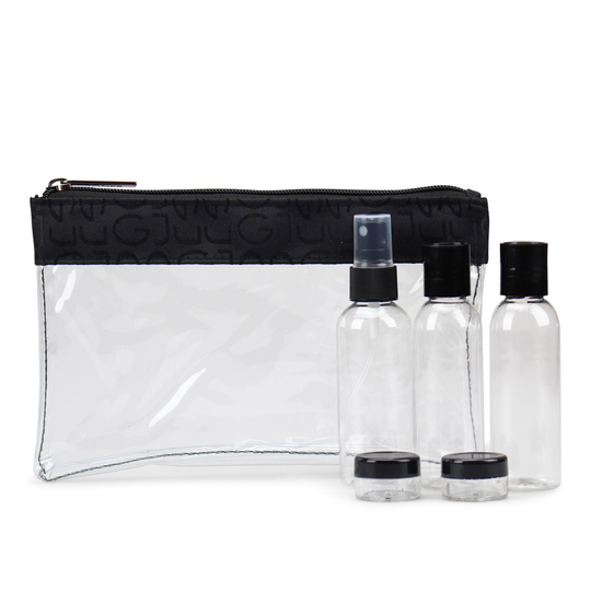 Gillian Jones Beauty Check-In Bag With Bottles Svart Bottles Black