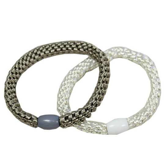 LYKO 2 Pack Vävda Snoddar White
