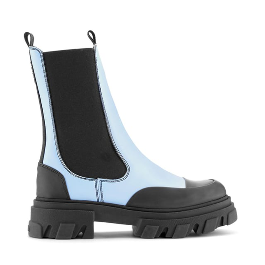 Calf Leather Mid Chelsea Boot Placid Blue