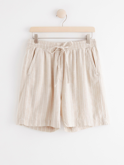 Shorts i linneblandning