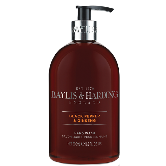 Signature Men's Black Pepper & Ginseng Hand Wash, 500 ml Baylis & Harding Handtvål