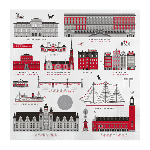 Servett – Stockholm City – 25-pack