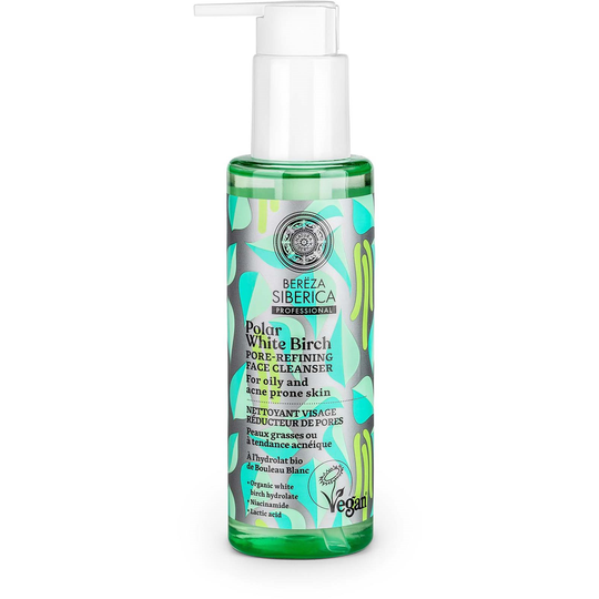 Natura Siberica Polar White Birch Pore-refining face cleanser 145 ml