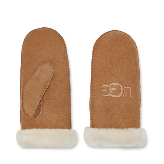 Sheepskin Embroidered Mitten