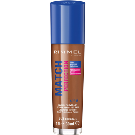 Rimmel Match Perfection Foundation 603 Chocolate