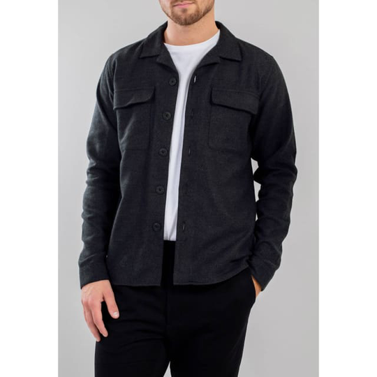 Elia Bowling Overshirt - Intense Black