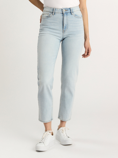 NEA Croppade raka jeans