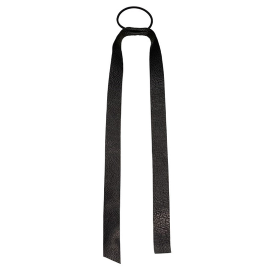 Corinne Leather Band Long Black