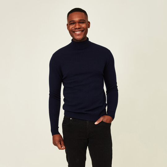 Henry Merino/cashmere Blend Rollneck Sweater