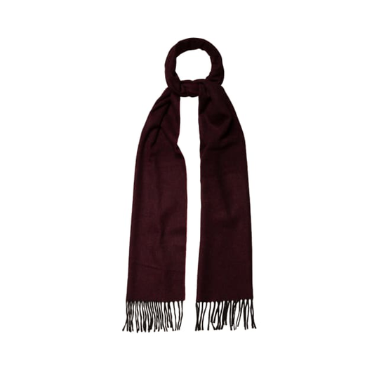 Ullscarf Med Fiskbensmönster
