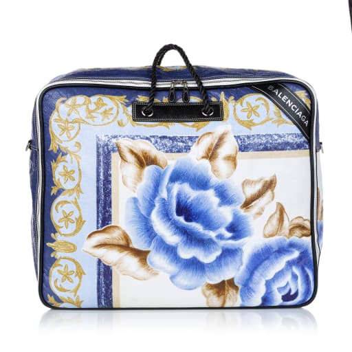 Balenciaga Xl Blanket Square Leather Travel Bag