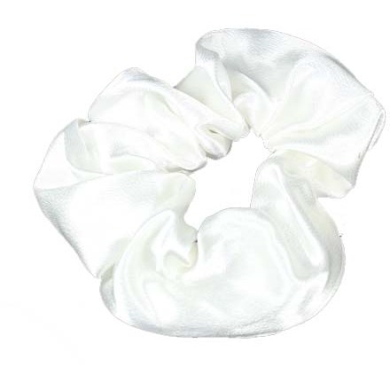 LYKO Enfärgad Scrunchie I Silklook White