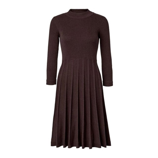 Stickad Brun Klänning - Henna Dress Brown