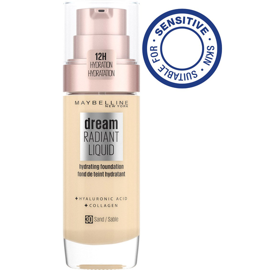 Maybelline New York Radiant Liquid Foundation 030 Sand