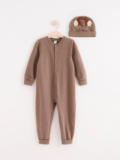 Onesie med renmössa