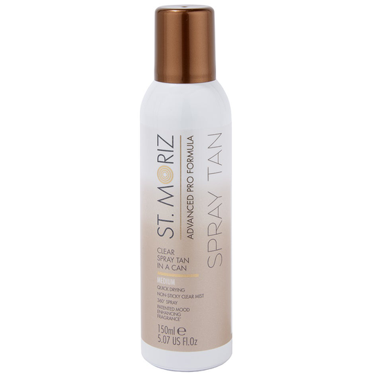 Clear Spray Tan in a Can, 150 ml St Moriz Advanced Pro Brun utan sol - Kropp