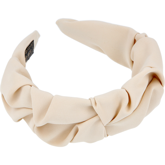 LYKO Brett Veckat Tygdiadem Off White