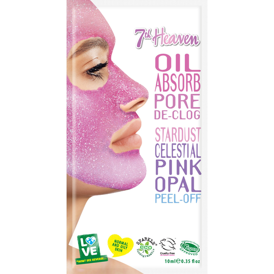 7th Heaven Stardust Celestial Pink Opal Peel-Off Oil Absorb Pore De-Cl