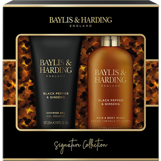 Men`s Black Pepper & Ginseng Body Duo Set, Baylis & Harding Kropp