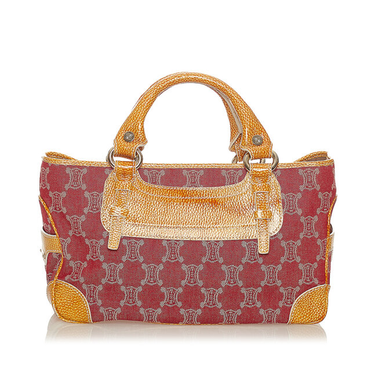 Celine Macadam Boogie Canvas Handbag