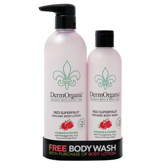Dermorganic Bath & Body Duo Pack Red Superfruits