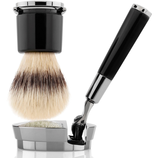 Acqua Di Parma Barbiere Black Razor and Brush