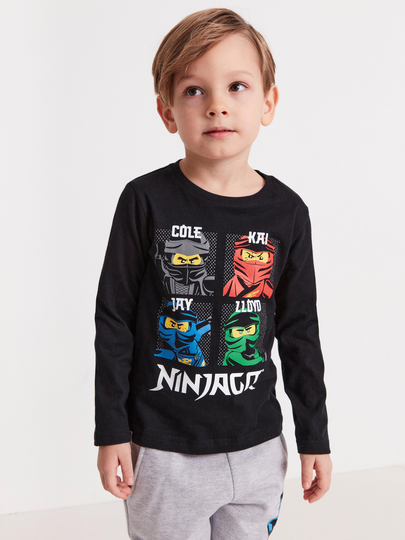Långärmad topp med Ninjago-tryck