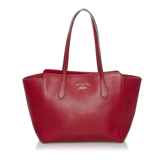 Gucci Swing Leather Tote Bag