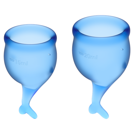Satisfyer Feel Secure Menstrual Cup Dark Blue