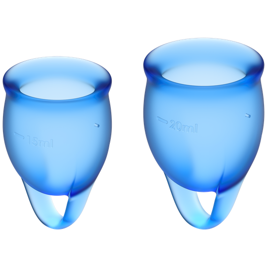 Satisfyer Feel Confident Menstrual Cup Dark Blue