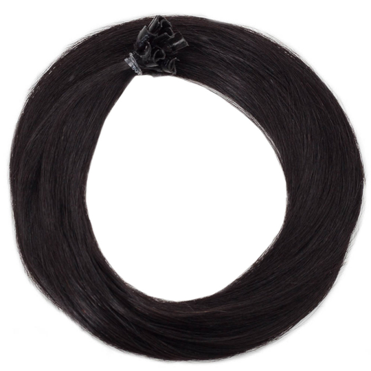 Rapunzel of Sweden Nail Hair Premium Straight 1.2 Black Brown 50cm