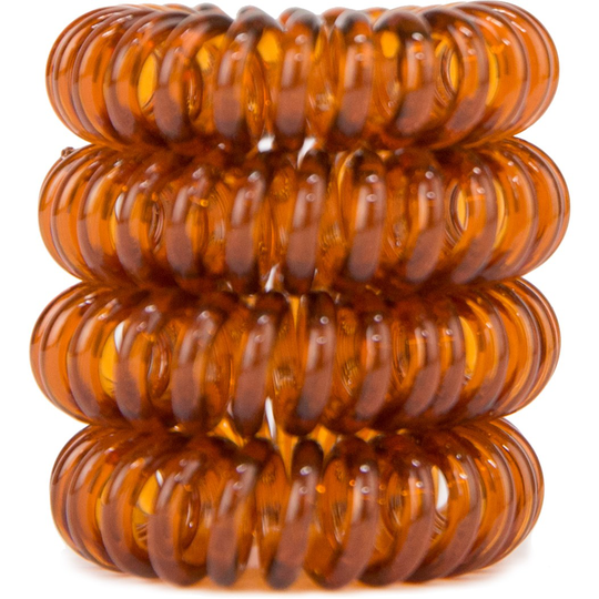 LYKO Invisible Hair Tie 4-Pack Brown