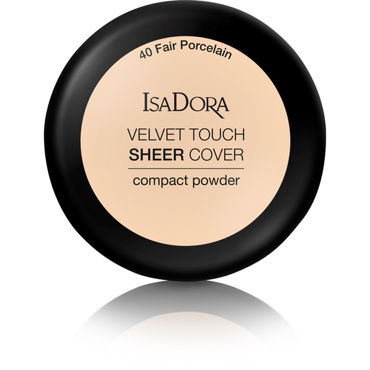 IsaDora Velvet Touch Sheer Cover Compact Powder 40 Fair Porcelain