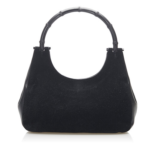 Gucci Bamboo Suede Handbag