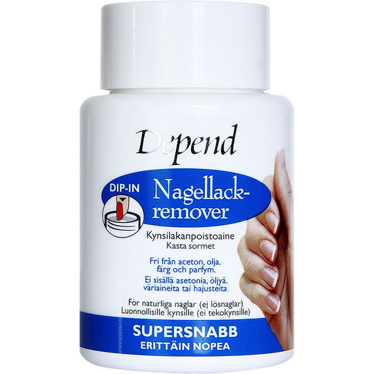 Depend Dip-In Remover Supersnabb, 75 ml Depend Nagellacksborttagning