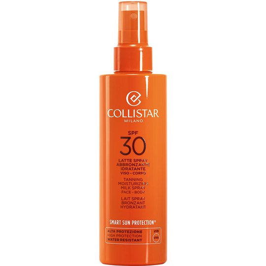 Tanning Moisturizing Milk Spray Face/Body SPF 30, 200 ml Collistar Brun Utan Sol