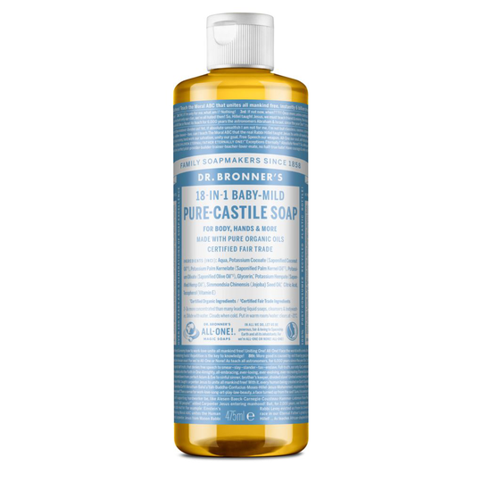 Dr. Bronner´s Baby-Mild Unscented Pure Castle Soap 475 ml