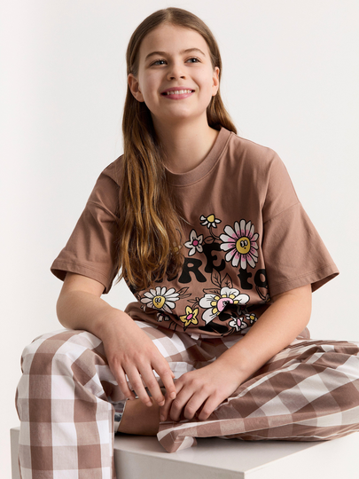 Rutig pyjamasbyxa