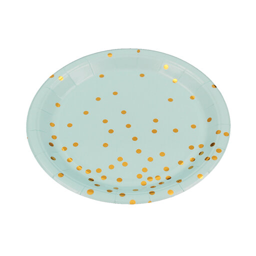 Papperstallrikar 18 cm 10-pack, Prickig