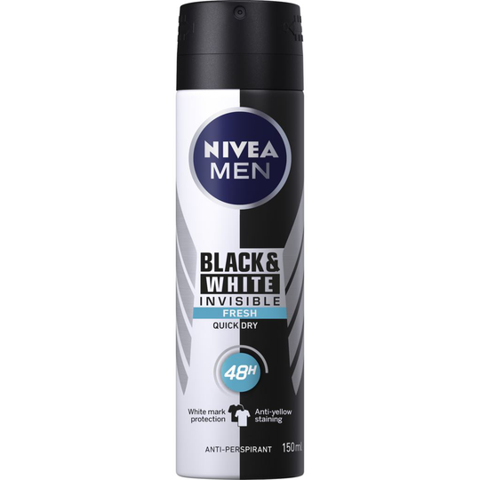 NIVEA Men deo spray black&white fresh 150 ml