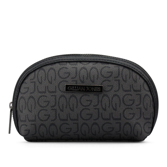 Gillian Jones Resort Black Flat Halfmoon Purse