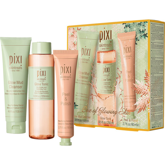 Box of Glowing Skin Holiday Kit, 465 ml Pixi Ansikte
