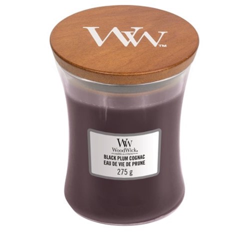 WoodWick Black Plum Cognac Medium M