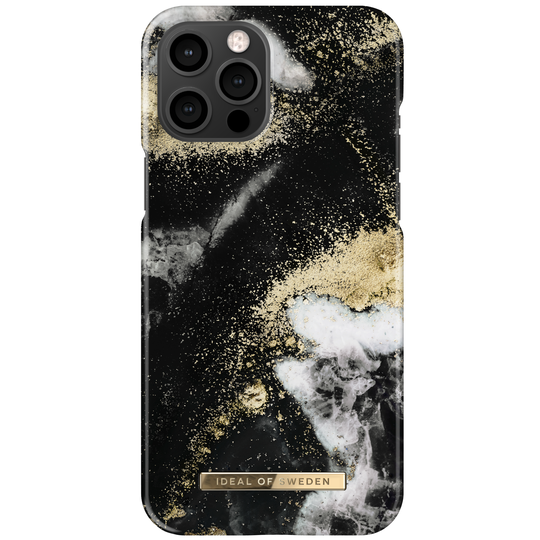 iDeal of Sweden iPhone 12 Pro Max Fashion Case Black Galaxy Marble